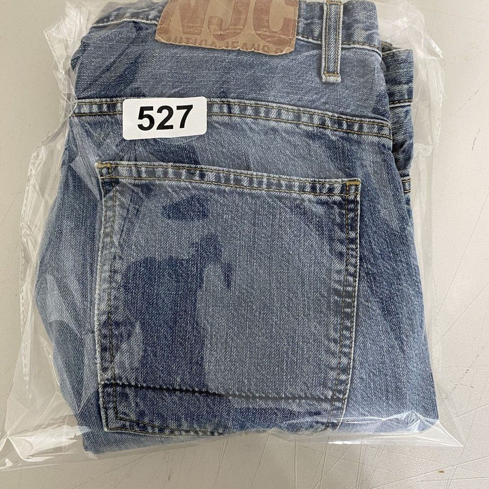 Nautica Jeans Mens 34x31 Classic Relaxed Straight Faded Distressed Denim Baggy - Picture 13 of 13